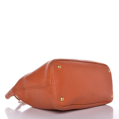 Prada Vitello Daino Hobo Papaya 4 of 14