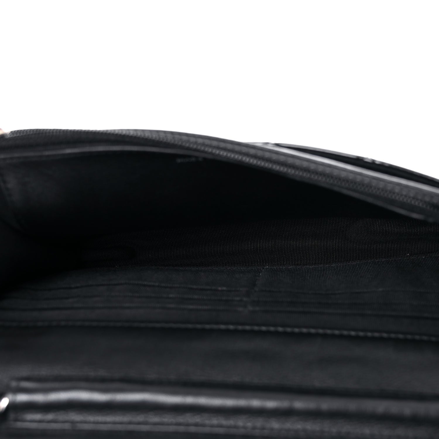 Chanel Patent Quilted Wallet On Chain WOC Black 7 of 16