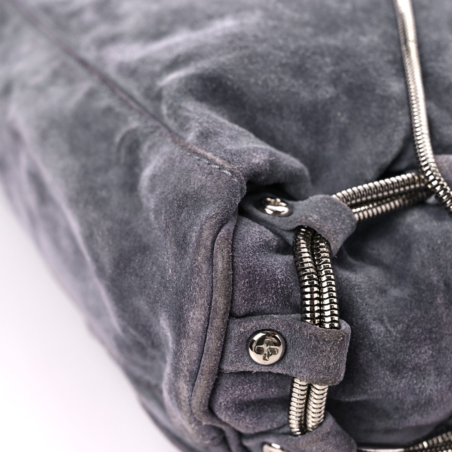 Suede Brenda Chain Grey