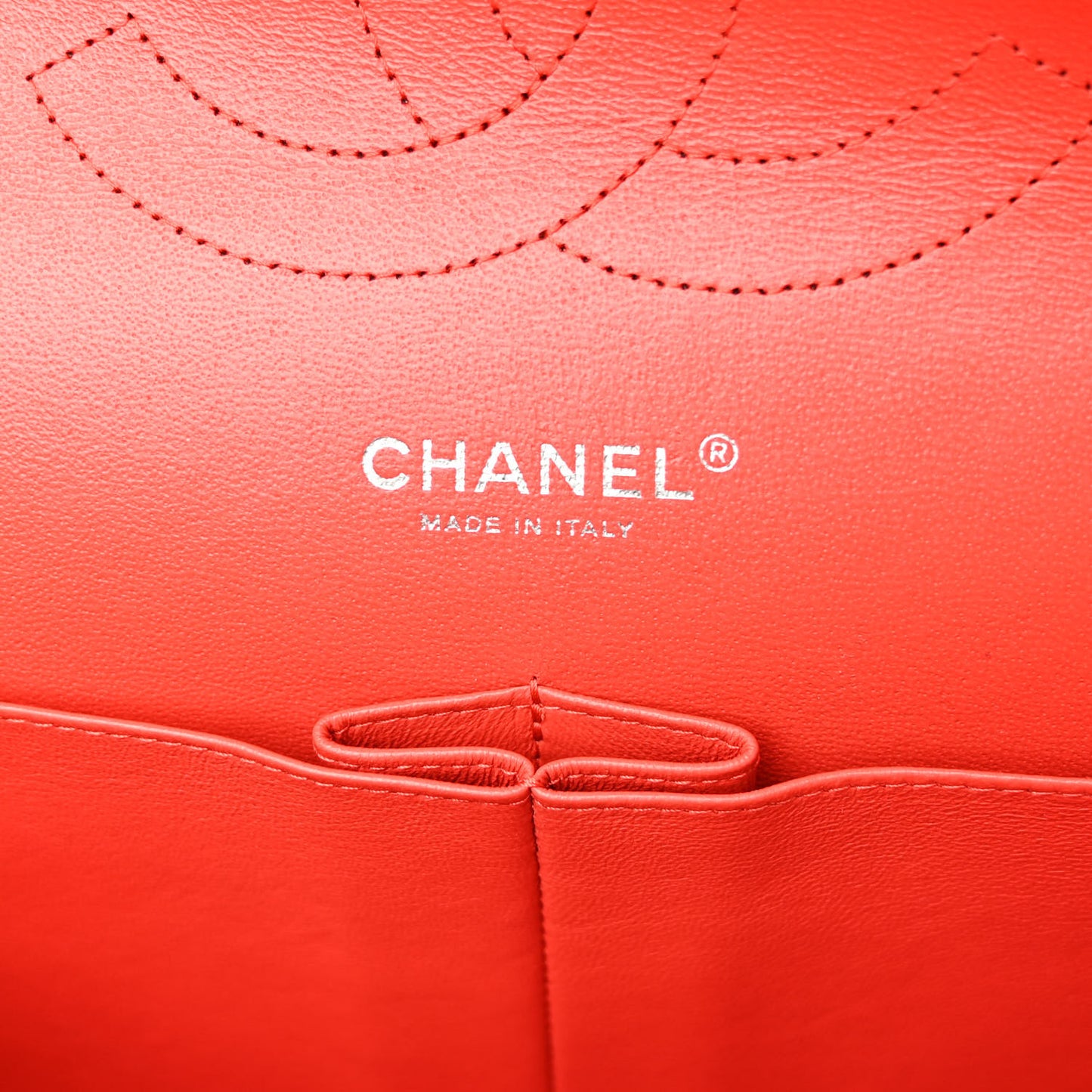 Patent Quilted Jumbo Double Flap Red