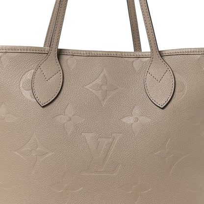 Louis Vuitton Empreinte Monogram Giant Neverfull MM Tourterelle 8 of 10