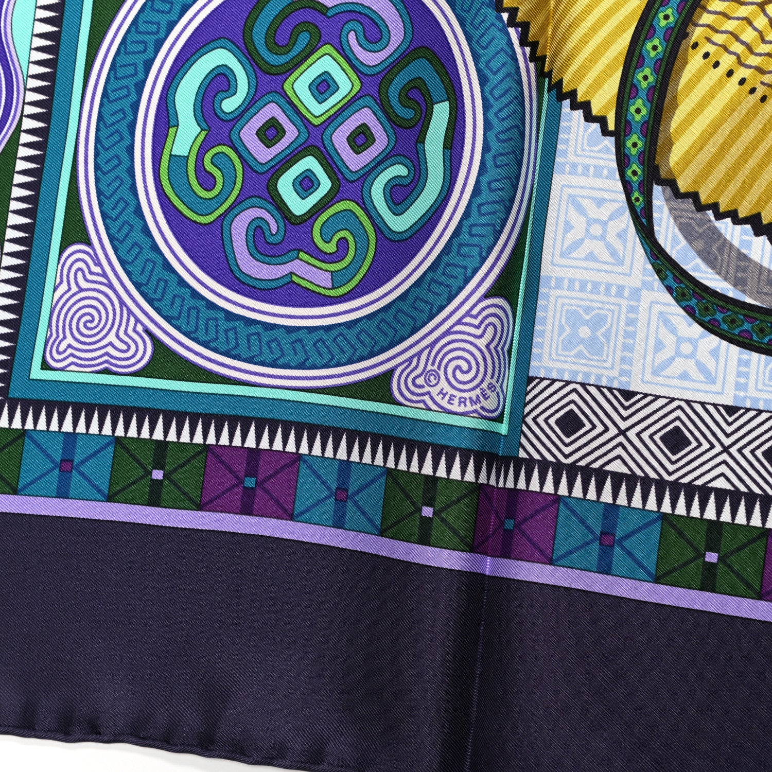 Hermes Silk Cent Plis Des Miao Scarf 90 4 of 4