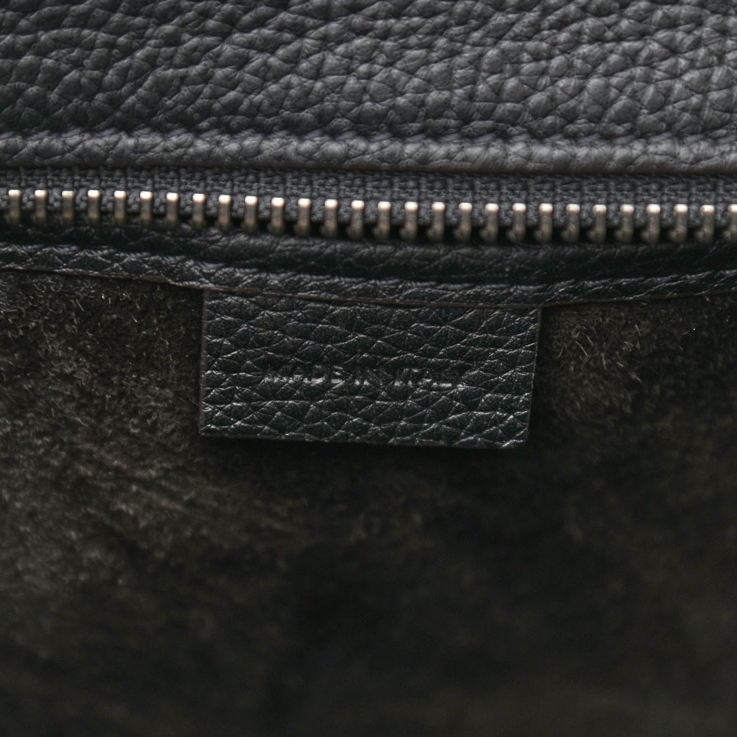 Celine Drummed Calfskin Nano Luggage Black 7 of 9