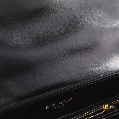 Saint Laurent Calfskin Y Quilted Monogram Toy Loulou Crossbody Bag Black 11 of 12
