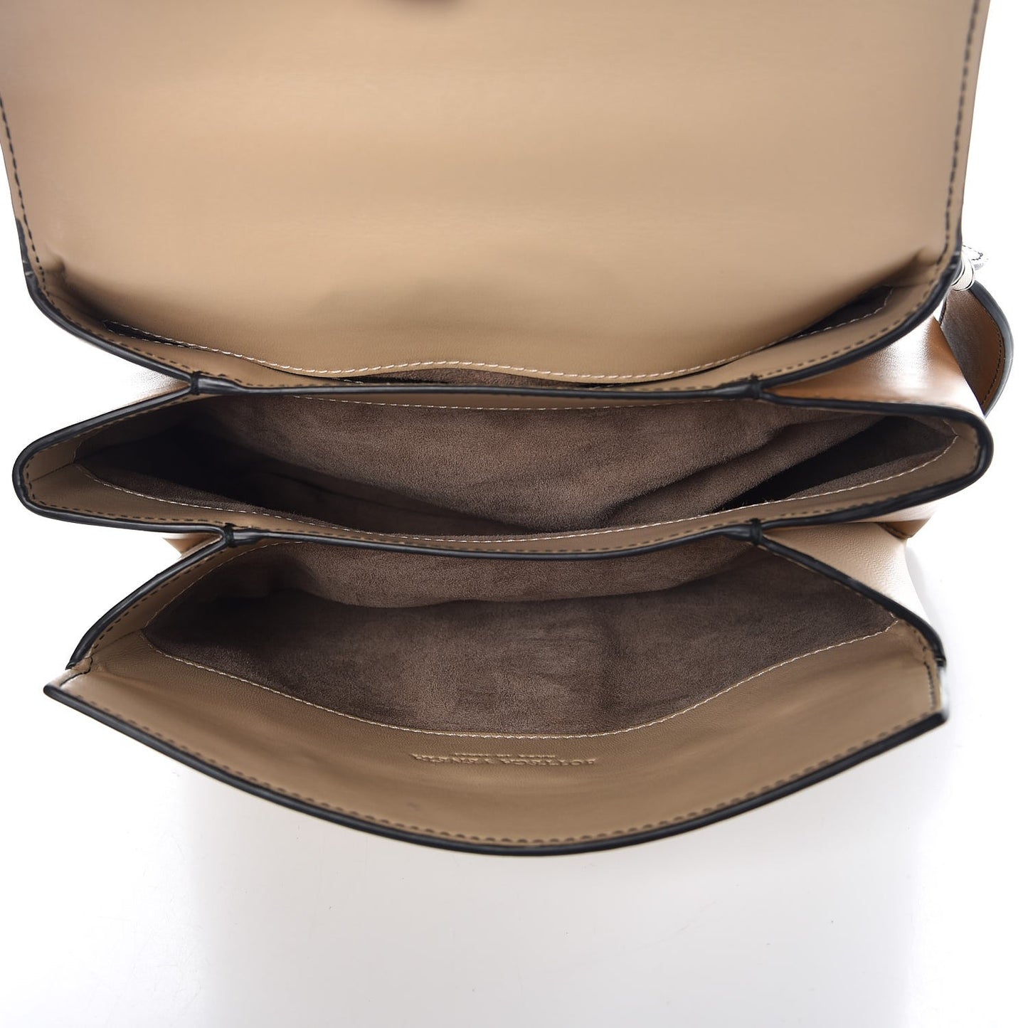 Nappa Small Bicolor Piazza Bag Mink