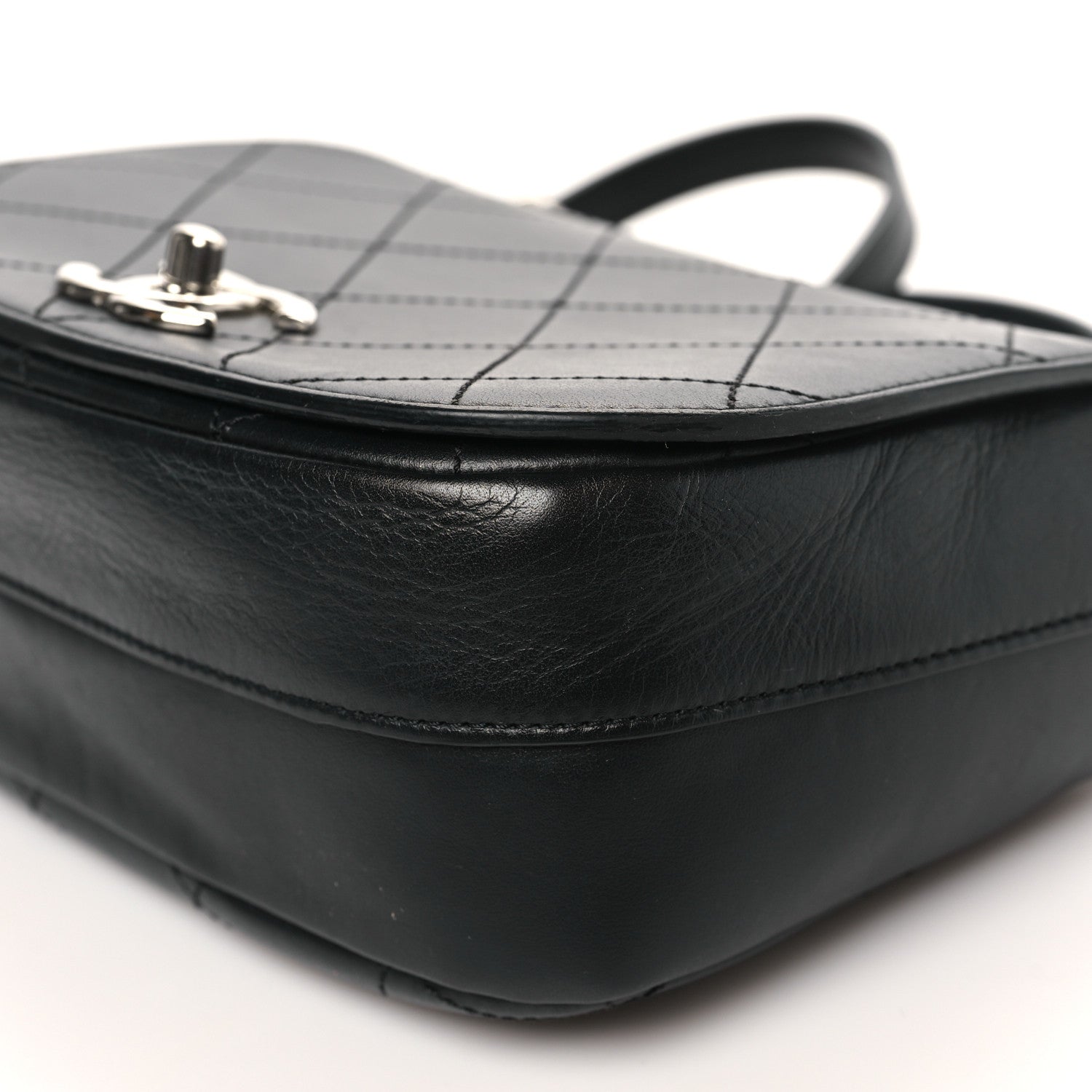 Chanel Calfskin Stitched Small Ring My Bag Flap Crossbody Bag