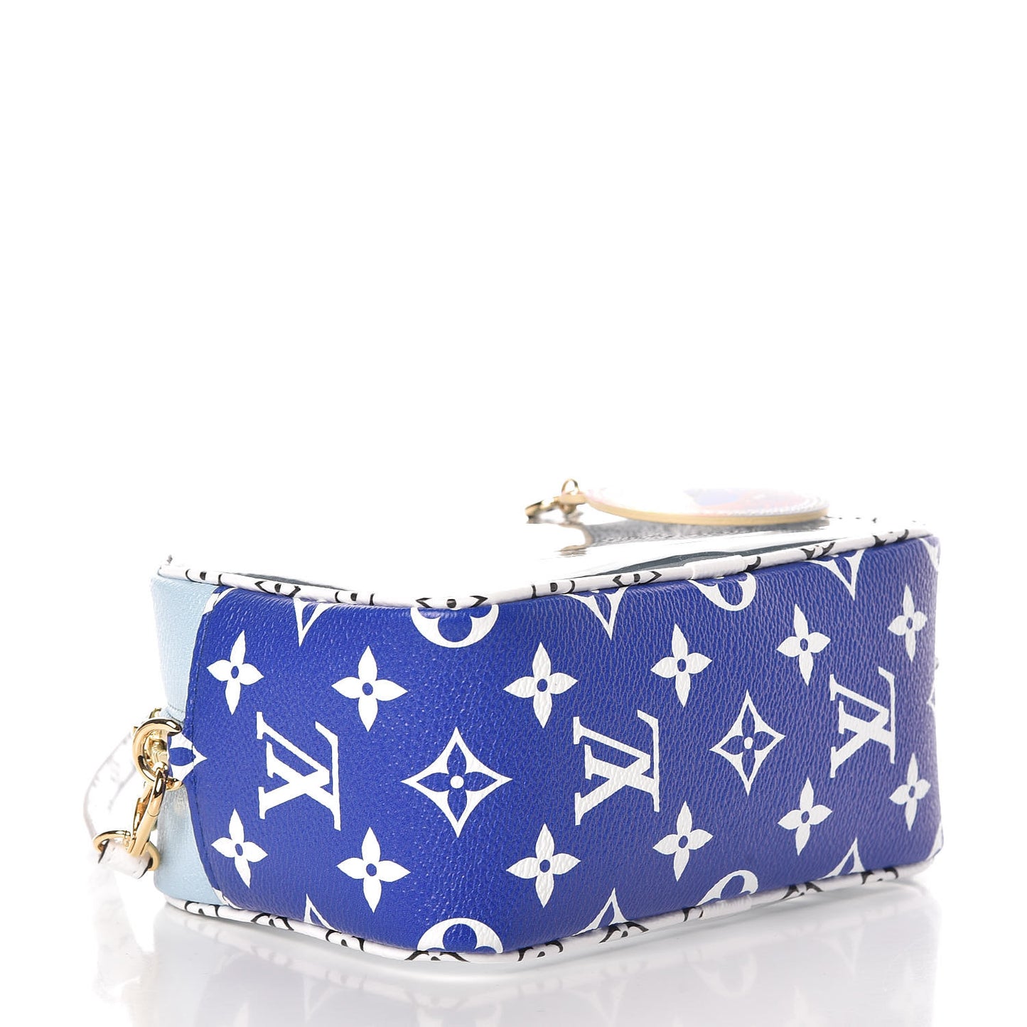 Monogram Giant Portofino Beach Pouch Blue