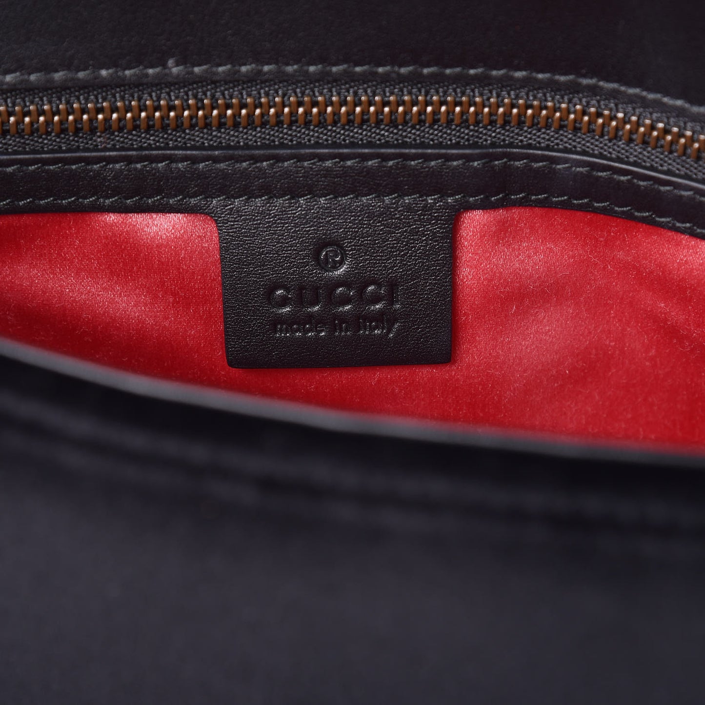 Velvet Matelasse Small GG Marmont Shoulder Bag Black