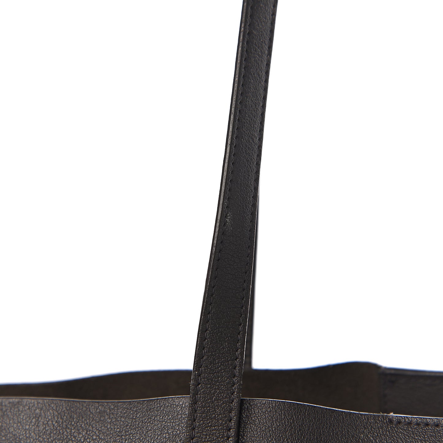Calfskin Large Shopping Tote Dark Grey