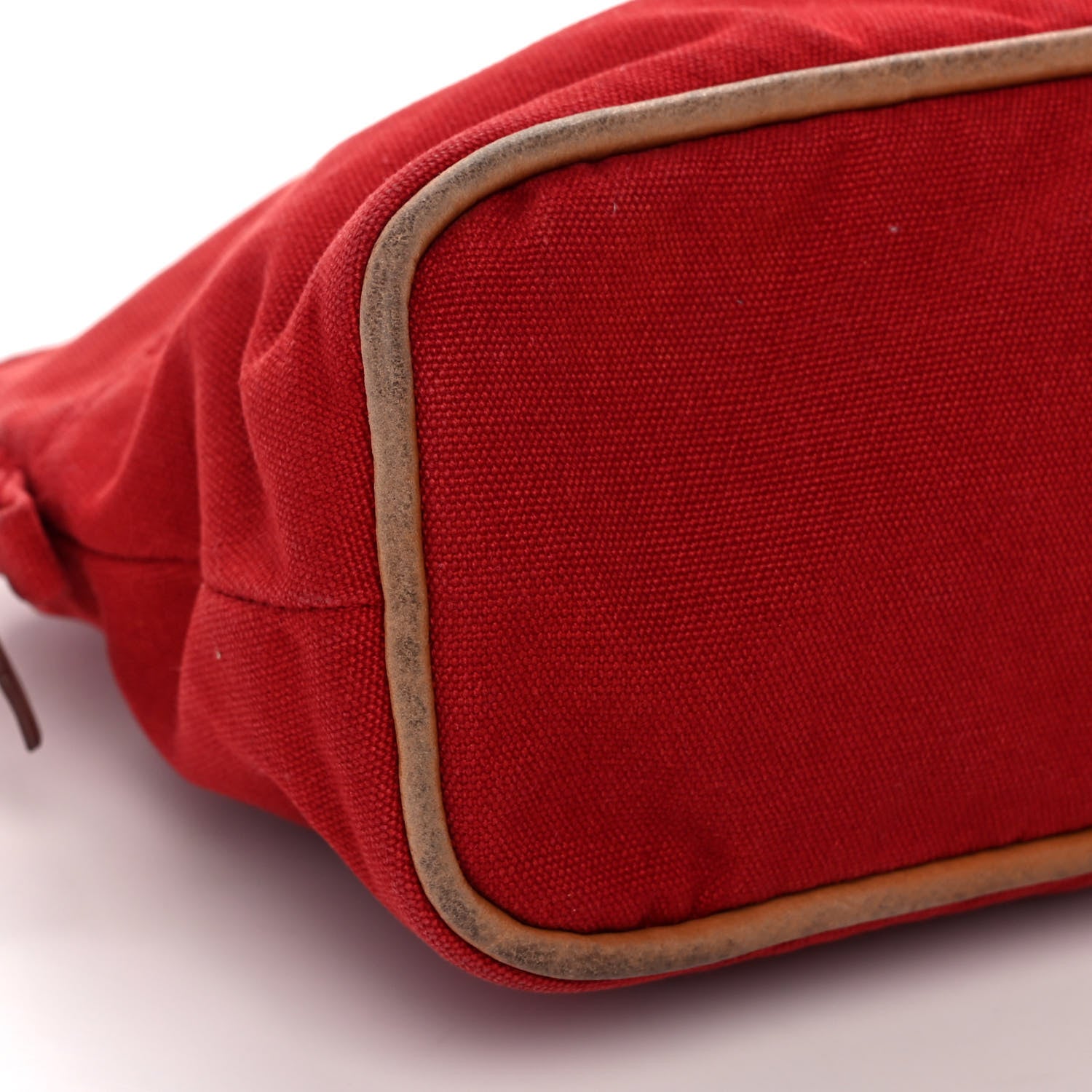 Hermes Cotton Bolide Travel Cosmetic Pouch Rouge 8 of 12