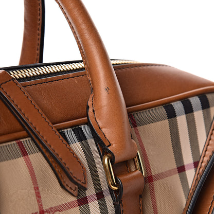 Burberry Nylon Horseferry Check Newburg Briefcase Tan 8 of 13