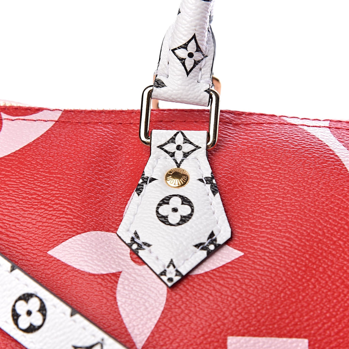 Monogram Giant Speedy Bandouliere 30 Rouge
