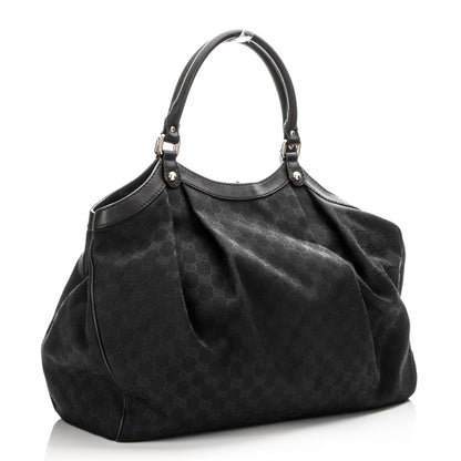 Gucci Monogram Large Sukey Tote Black 3 of 7