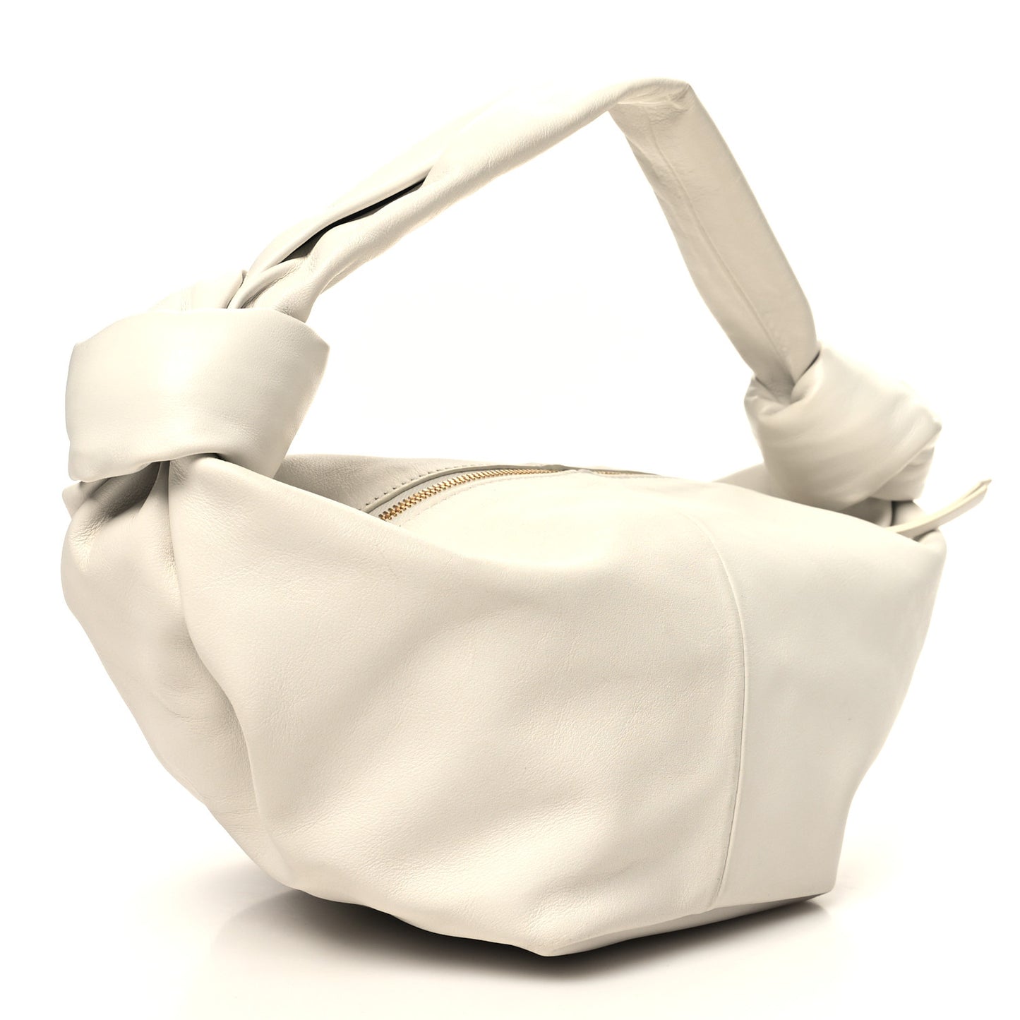 Calfskin Mini Double Knot Bag White