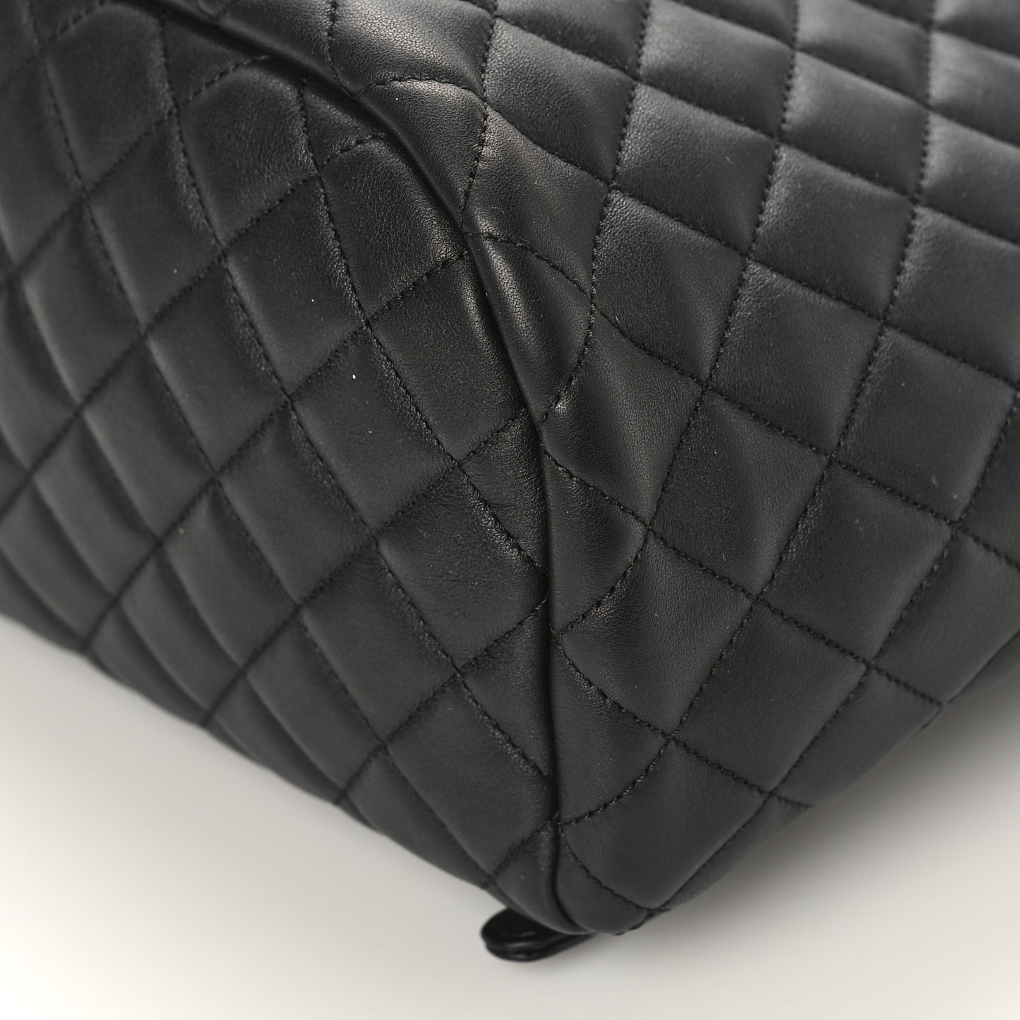 Lambskin Quilted Large Urban Spirit Backpack Black