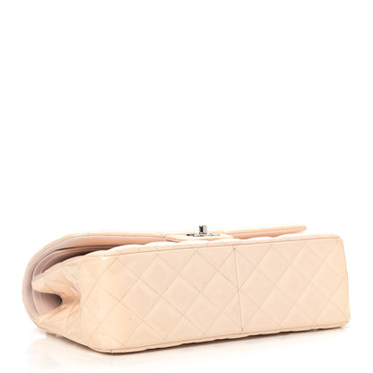 Chanel Patent Quilted Jumbo Double Flap Light Pink 3 of 9