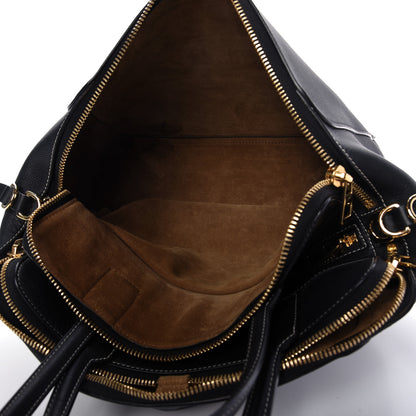 Loewe Calfskin Triple Zip Tote Black 6 of 9