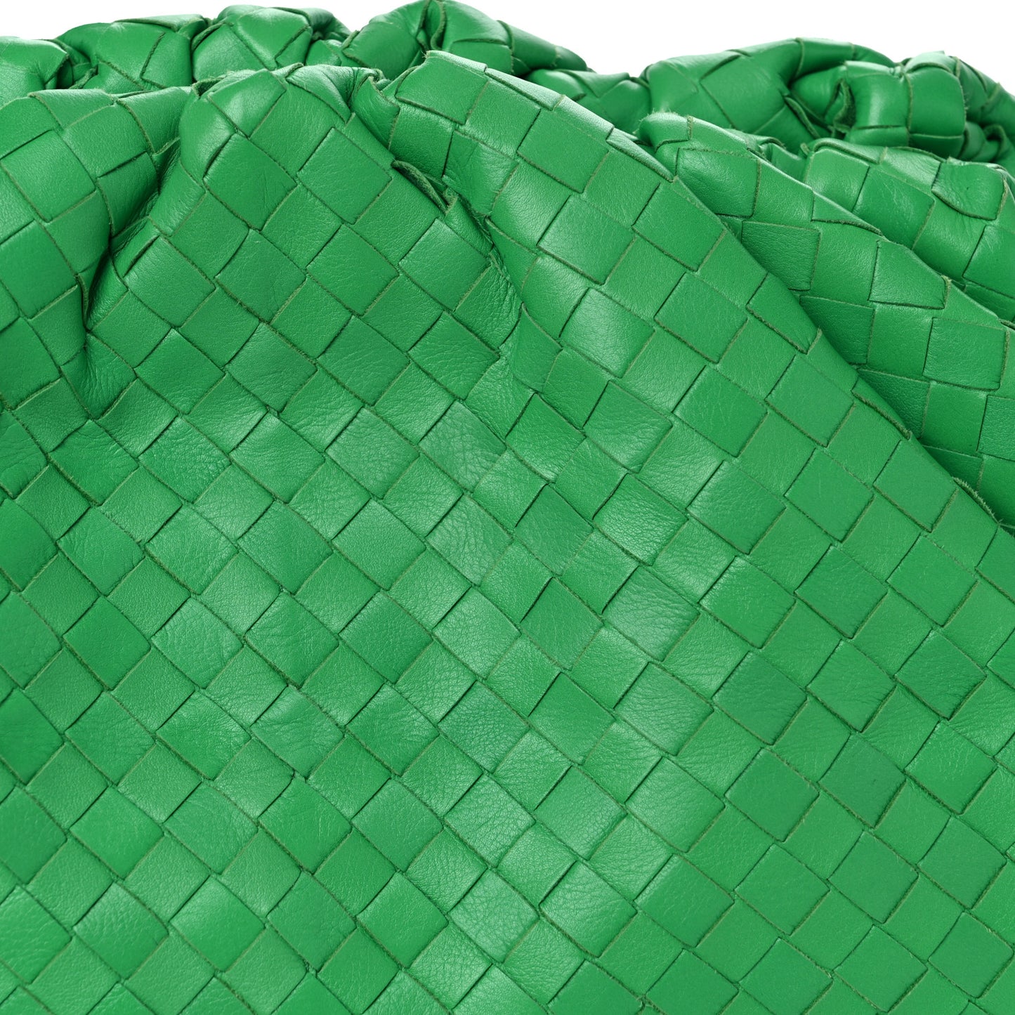 Nappa Maxi Intrecciato The Pouch Oversized Clutch Racing Green
