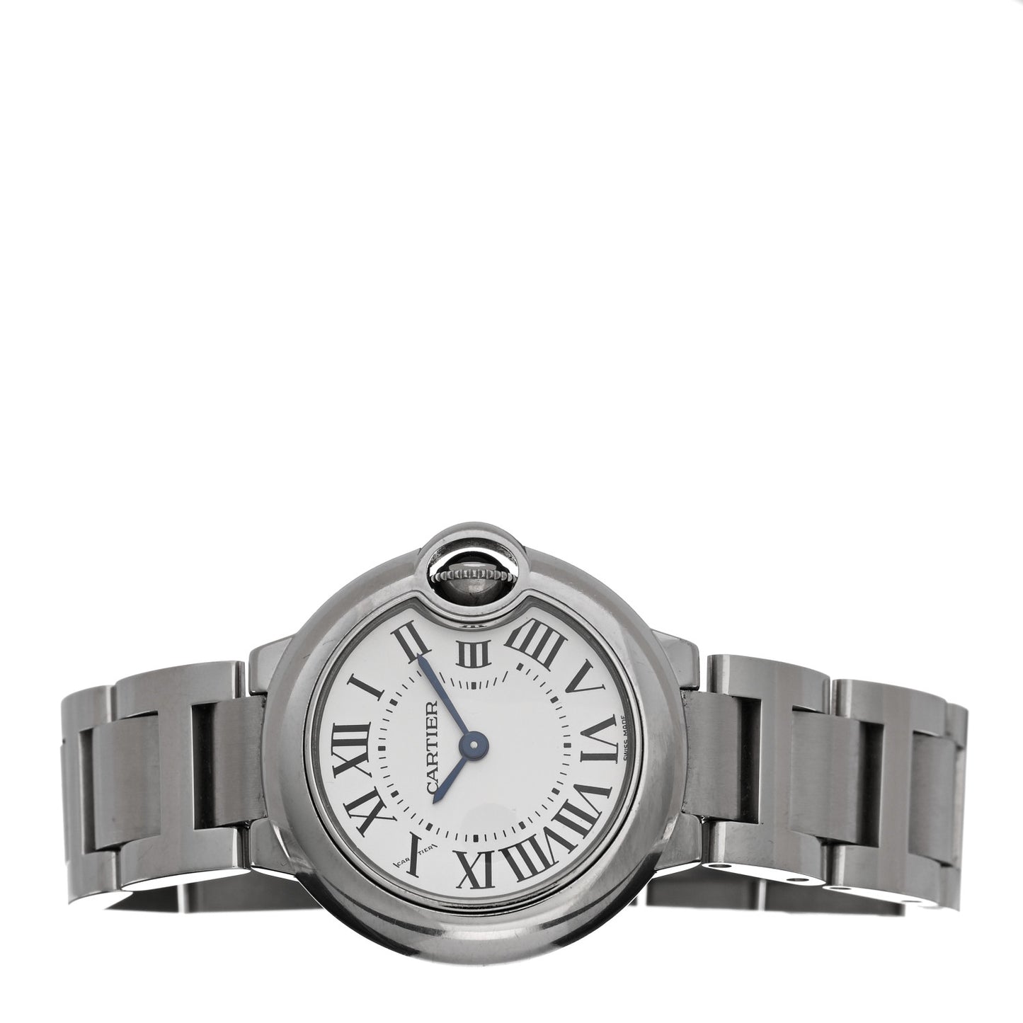 Stainless Steel 28mm Ballon Bleu De Cartier Quartz Watch