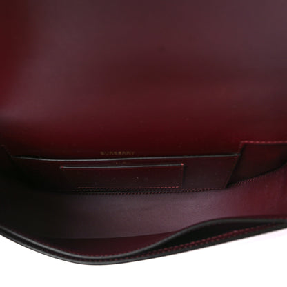 Burberry Calfskin Small Olympia Shoulder Bag Burgundy 5 of 8