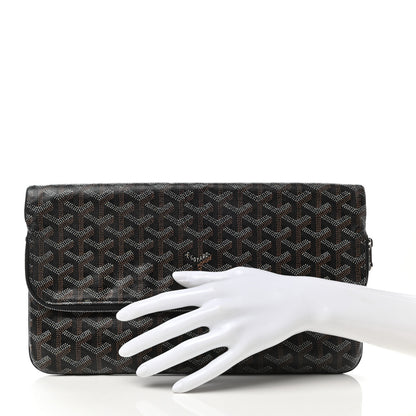 Goyard Goyardine Sainte Marie Soft Clutch Black 2 of 8