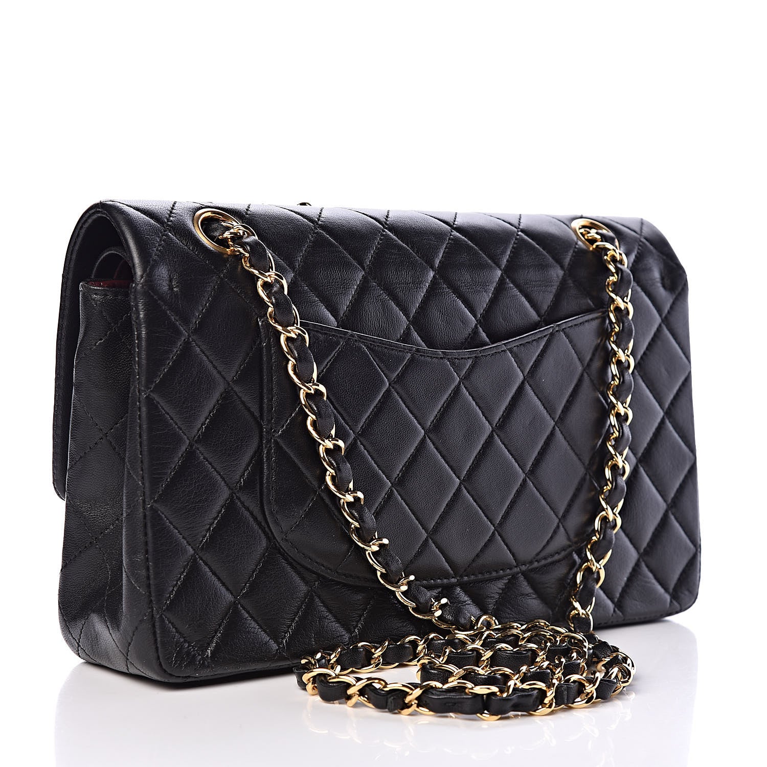 Chanel Lambskin Quilted Medium Double Flap Black 3 of 11