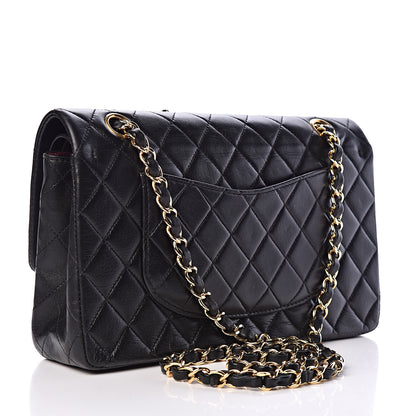 Chanel Lambskin Quilted Medium Double Flap Black 3 of 11