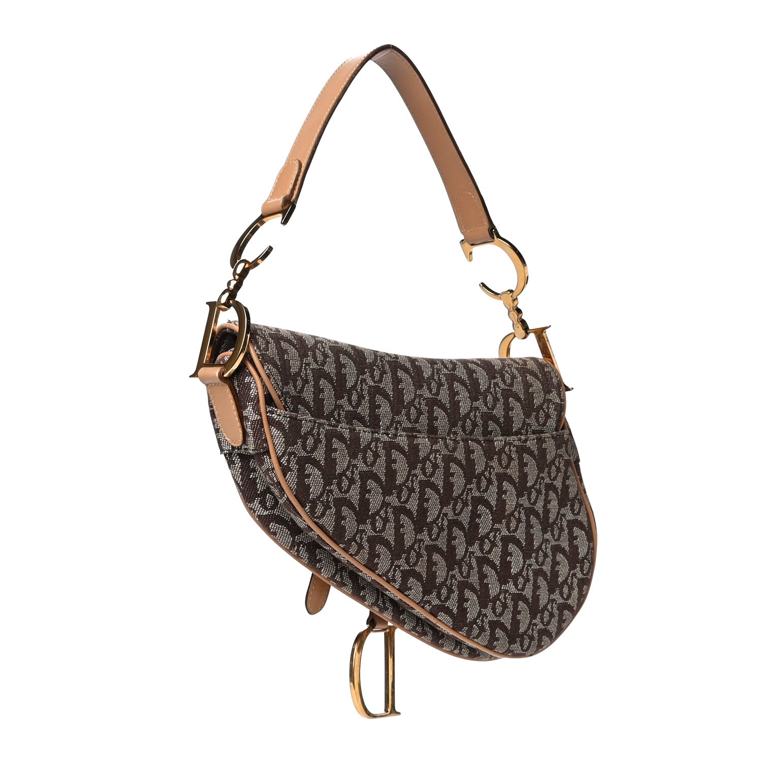 Christian Dior Monogram Saddle Bag Brown 3 of 10