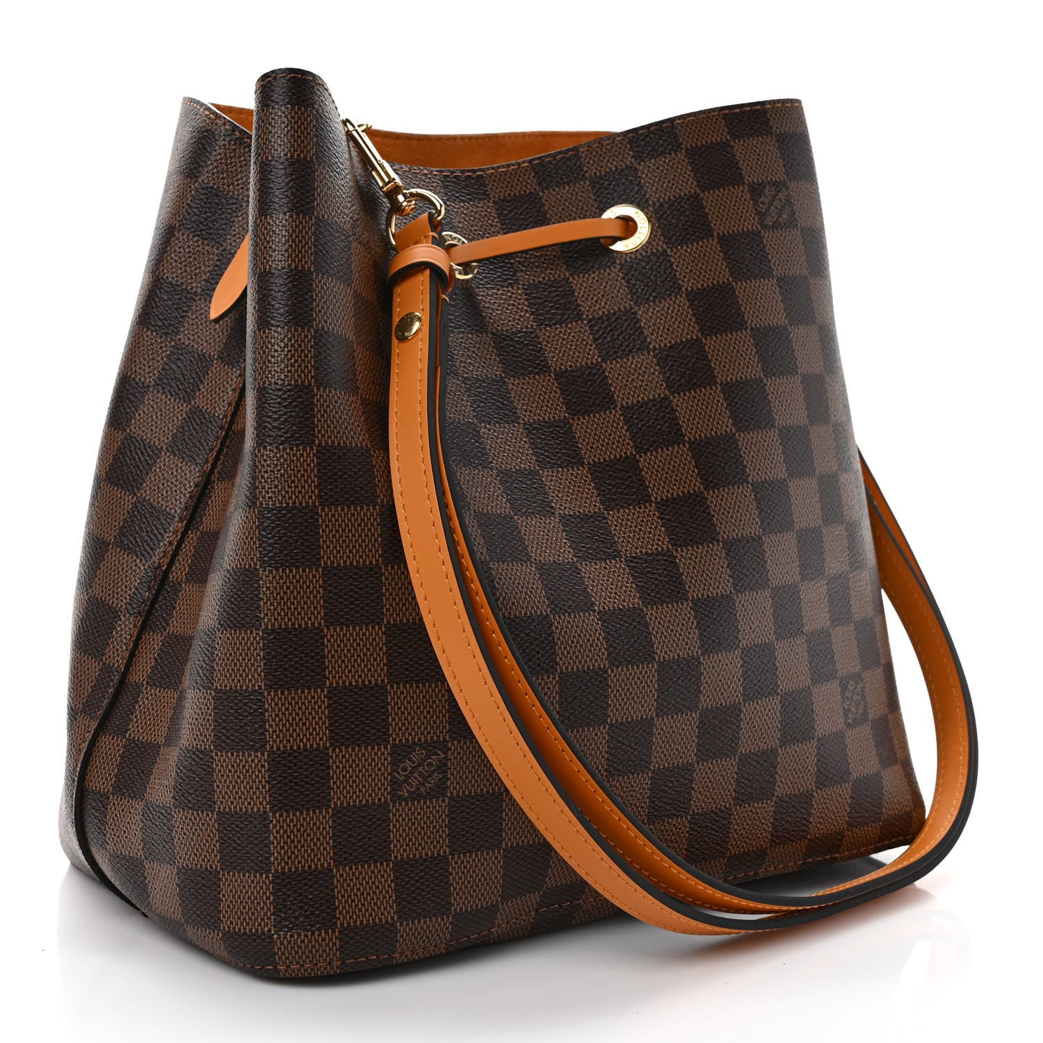 Louis Vuitton Damier Ebene Neonoe MM Safran 3 of 9