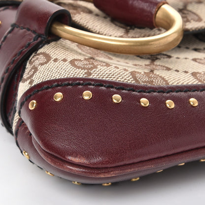 Gucci Monogram Studded Horsebit Clutch 9 of 11