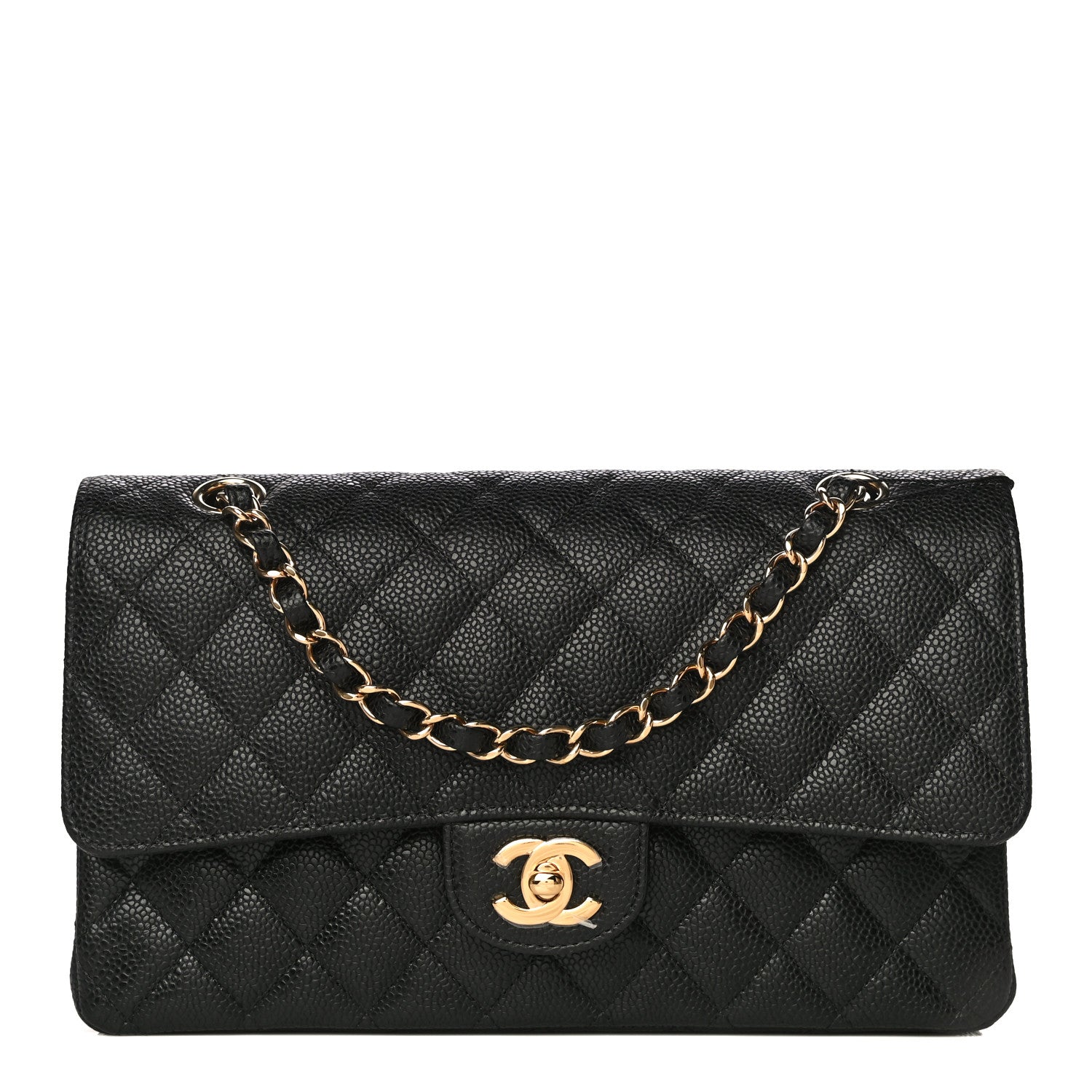 Chanel Caviar Quilted Medium Double Flap Black 1 of 11