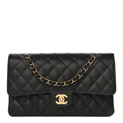 Chanel Caviar Quilted Medium Double Flap Black 1 of 11