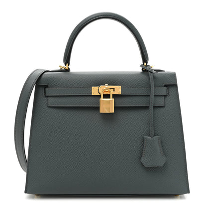 Hermes Epsom Kelly Sellier 25 Vert Amande 1 of 13