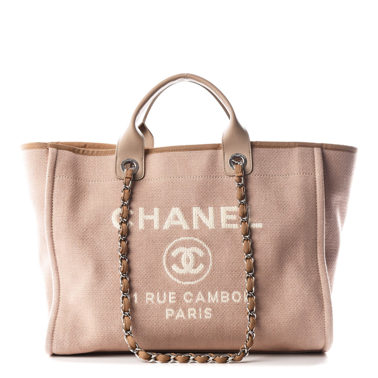 Canvas Medium Deauville Tote Ecru