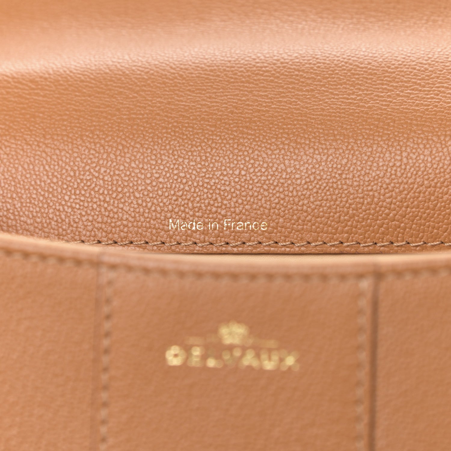 Delvaux Grained Calfskin Mini Brillant Satchel Natural 7 of 10