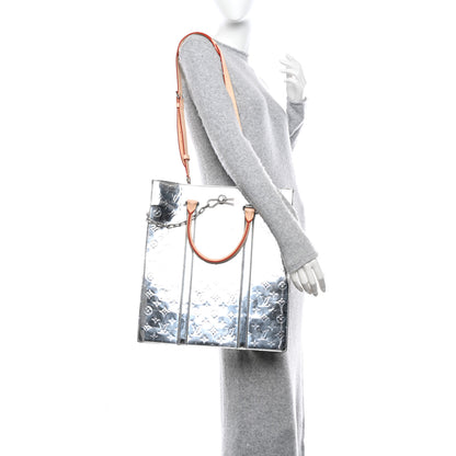 Louis Vuitton Monogram Mirror Sac Plat NM Silver 2 of 9