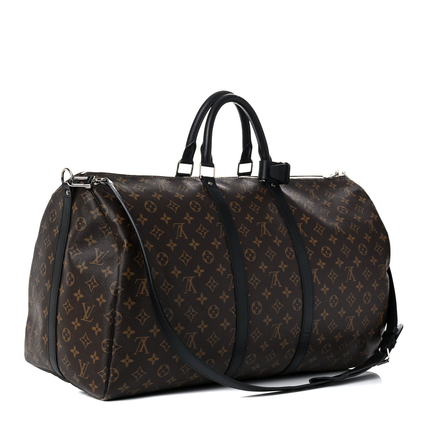 Louis Vuitton Monogram Macassar Keepall Bandouliere 55 3 of 24