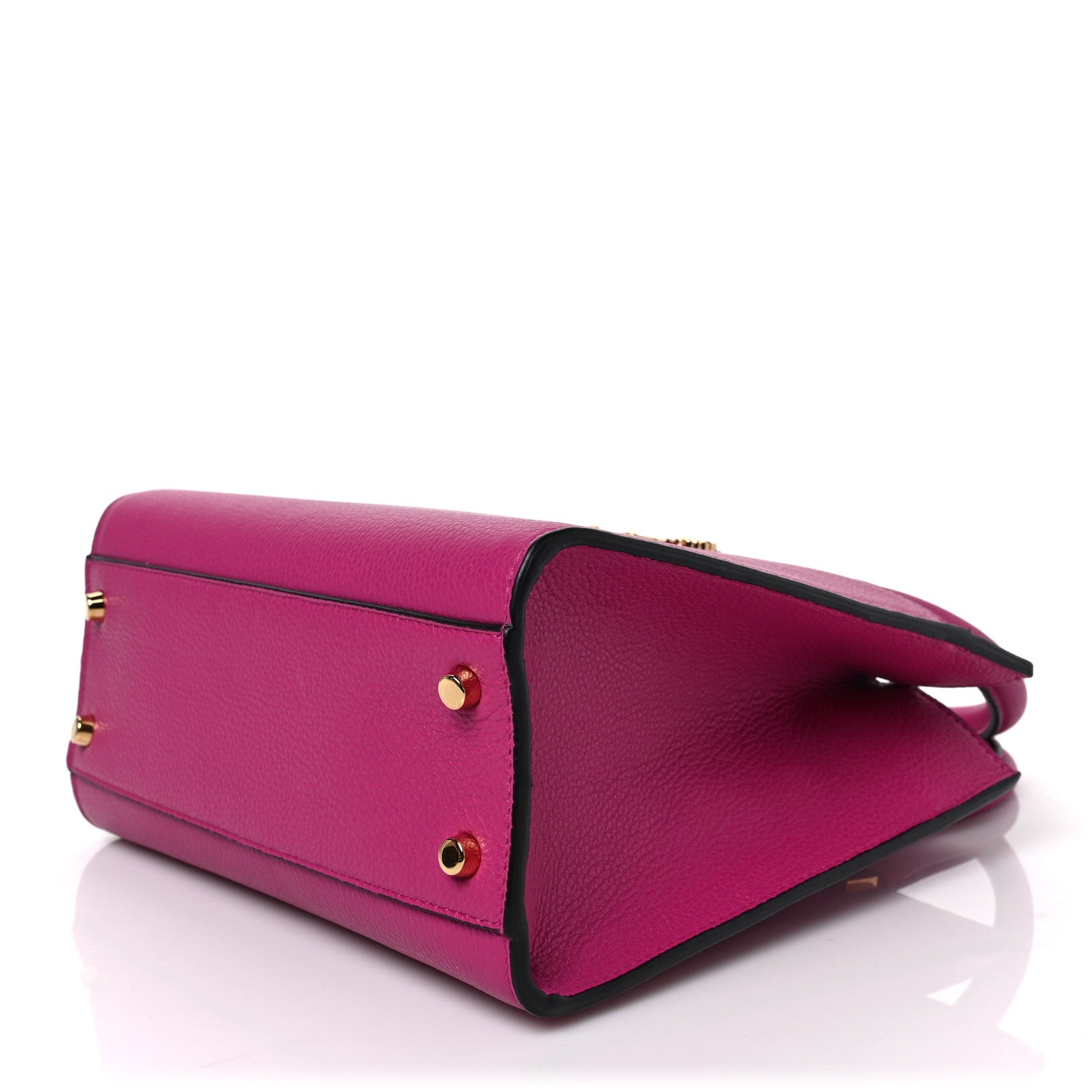 Versace Grainy Calfskin Virtus Top Handle Tote Pink Light Pink 8 of 8