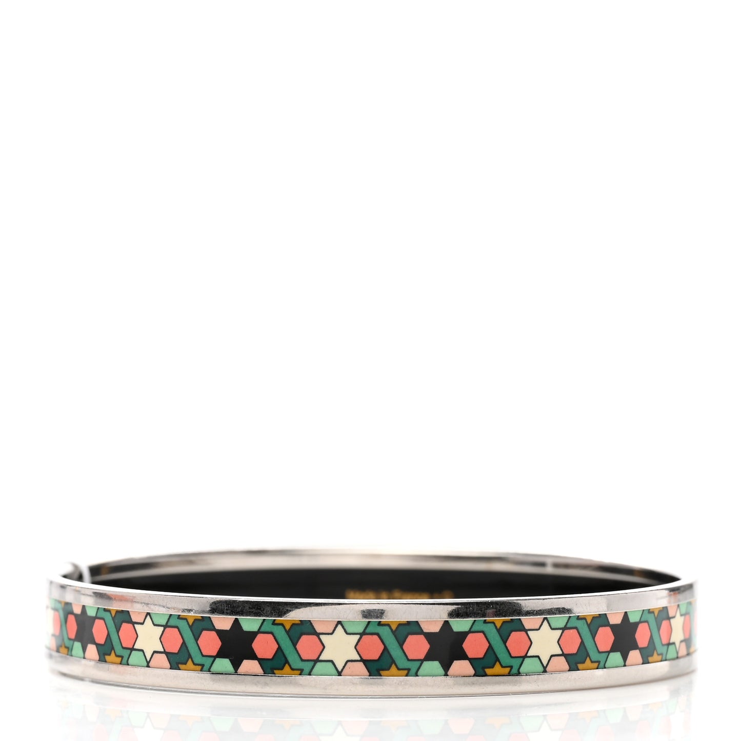 Enamel Printed Narrow Rose de Compas Bracelet 65