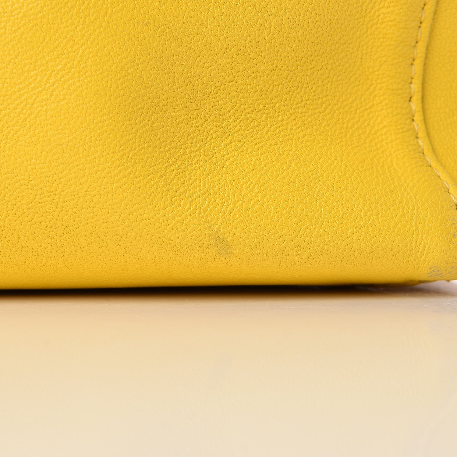 Celine Lambskin Vertical Bi-Cabas White Sun Yellow 13 of 29