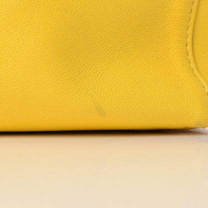 Celine Lambskin Vertical Bi-Cabas White Sun Yellow 13 of 29
