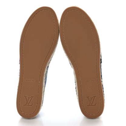Louis Vuitton Monogram Denim Starboard Espadrille Flats 40 Blue 5 of 8