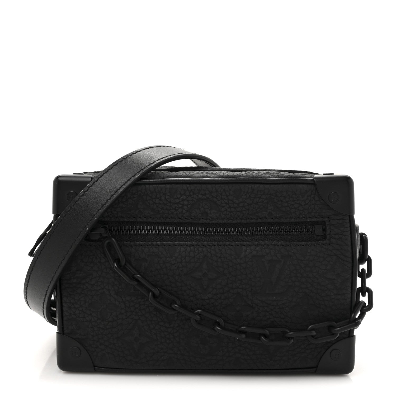 Louis Vuitton Taurillon Monogram Mini Soft Trunk Black 1 of 10