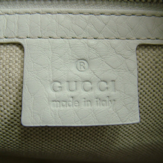 Gucci Guccissima Medium Techno Horsebit Hobo White 7 of 9