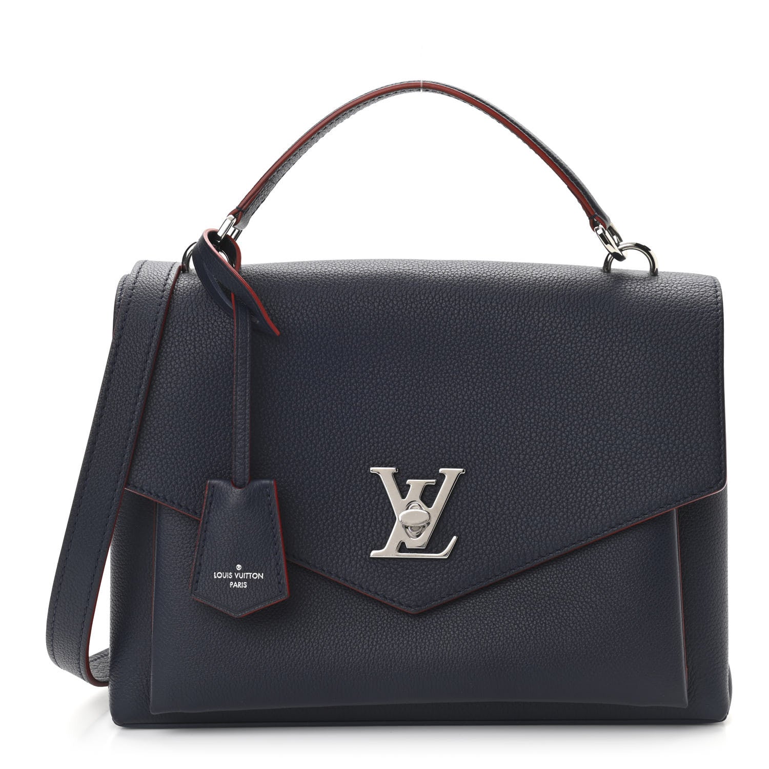 Louis Vuitton Soft Calfskin My Lockme Top Handle Marine Rouge 1 of 10