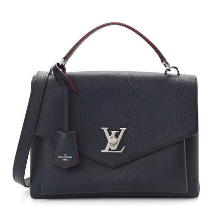 Louis Vuitton Soft Calfskin My Lockme Top Handle Marine Rouge 1 of 10