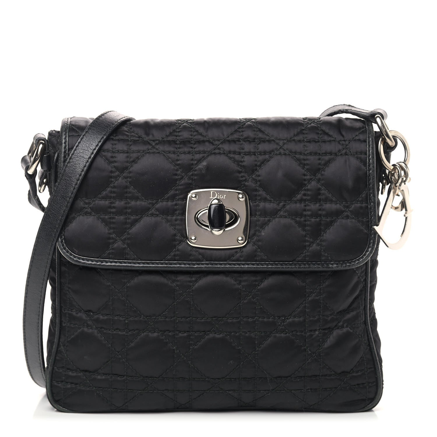 Christian Dior Nylon Cannage Charming Lock Bag Black 1 of 16