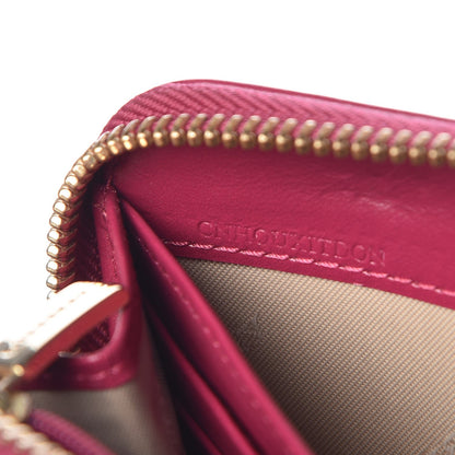 Burberry Haymarket Check Large Ziggy Zip Around Wallet Bright Rhubarb Pink 8 of 9
