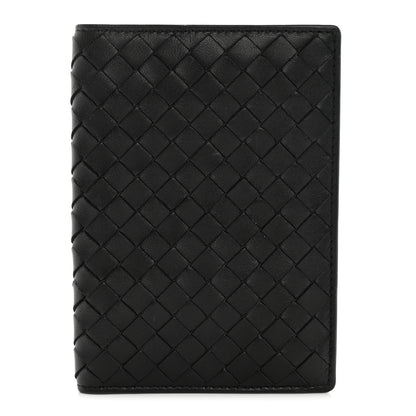 Bottega Veneta Nappa Intrecciato Passport Case Black 1 of 7
