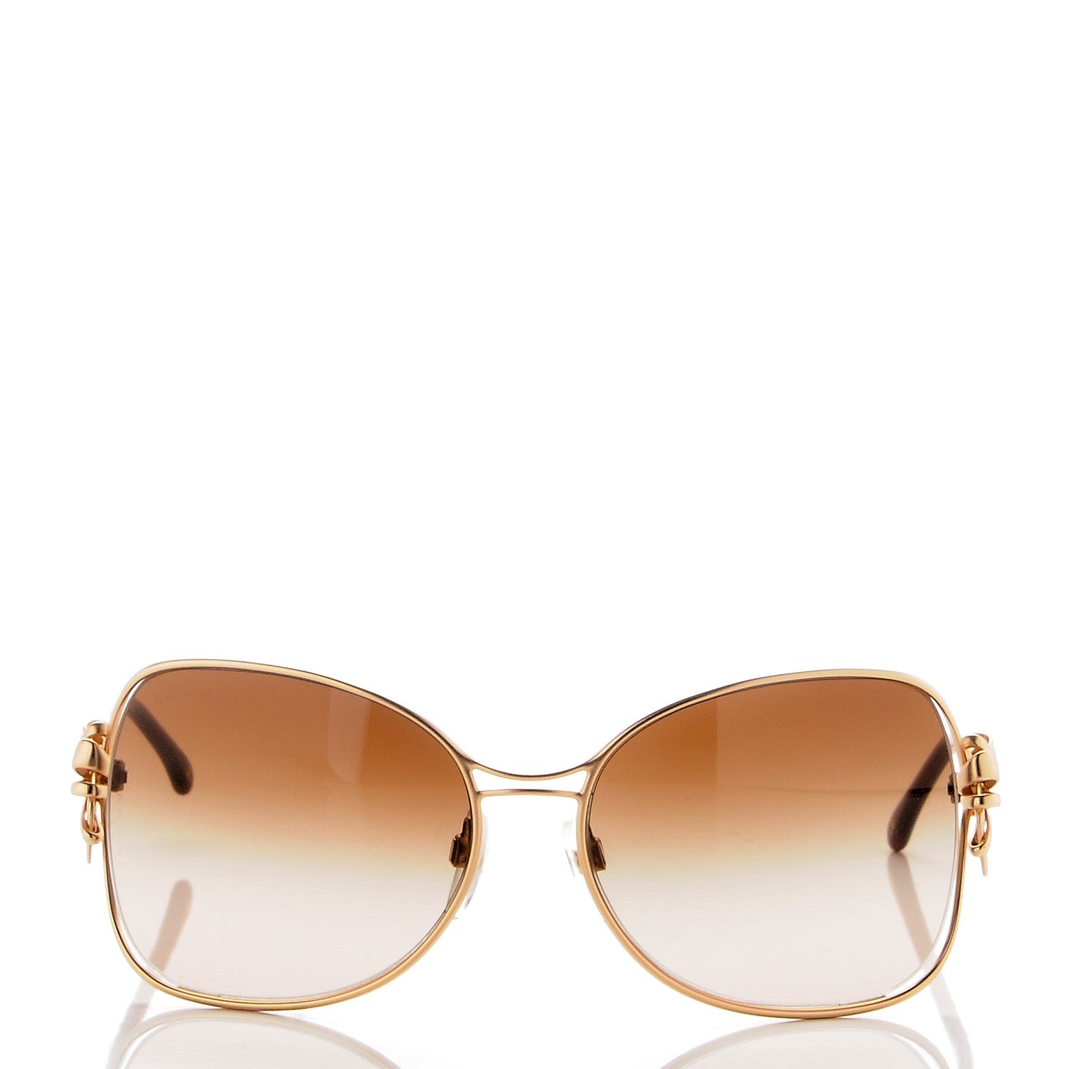 Chanel Butterfly Bow Sunglasses 4180 Gold 2 of 9